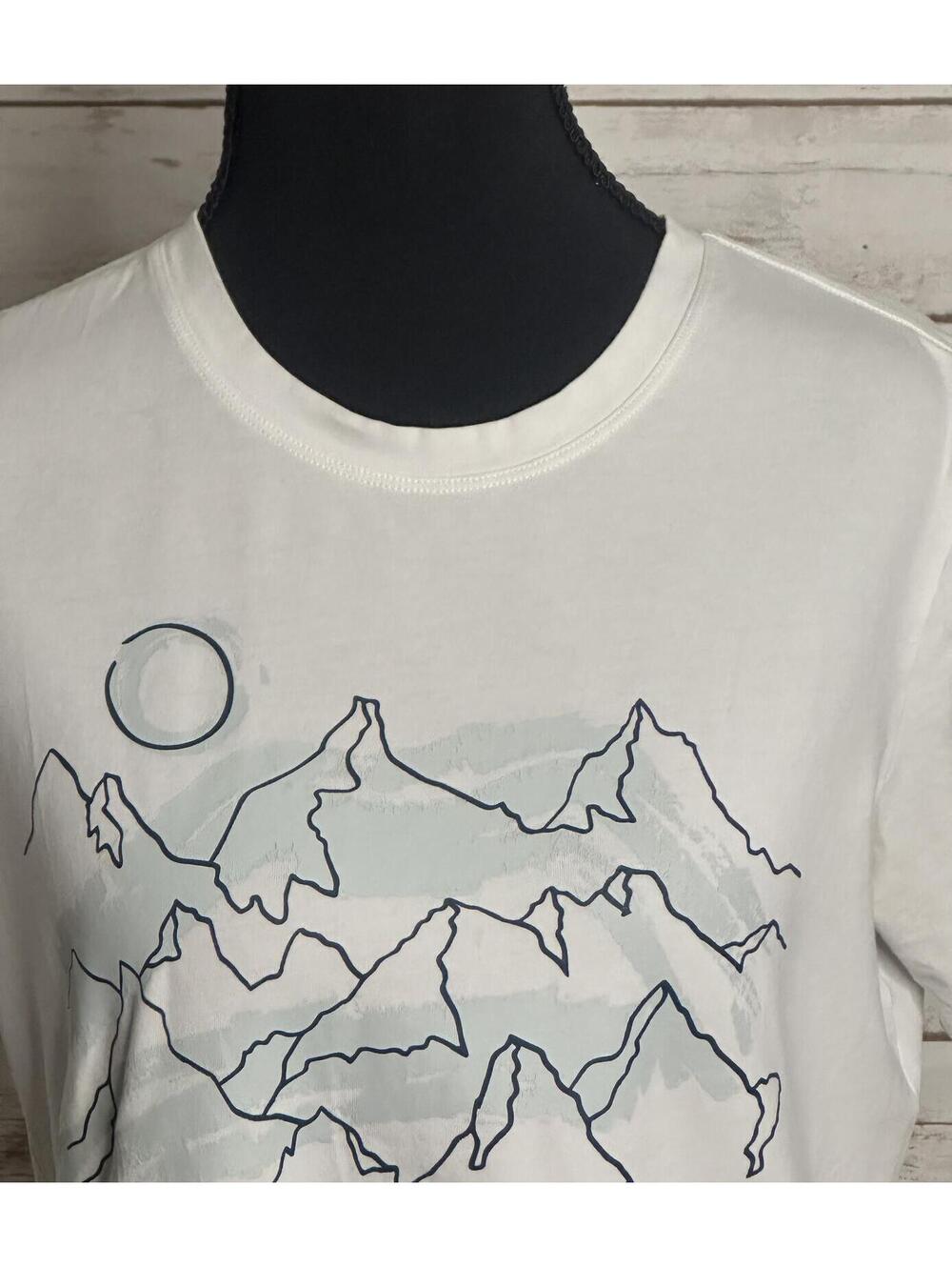 Arc'teryx Women's white mountain graphic short sleeve t-shirt Small gorpcore - Picture 2 of 7